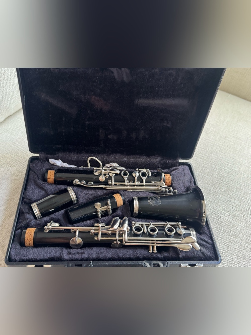 Beginners Clarinet Musical Instrument in Hard Case